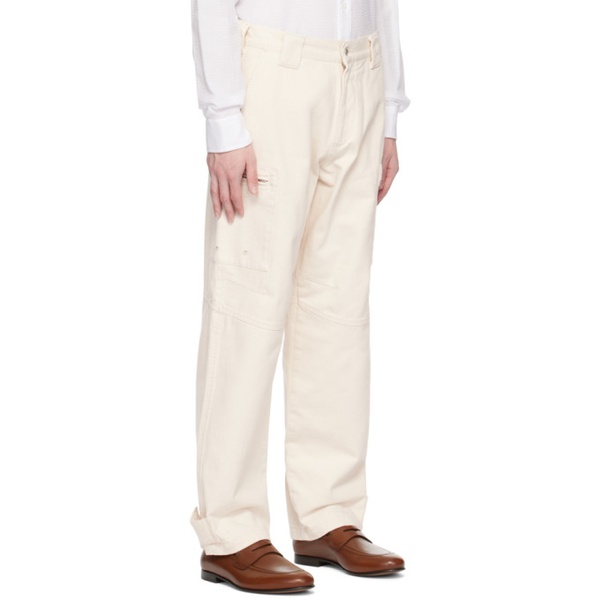  Emporio Armani 오프화이트 Off-White Zip Pocket Jeans 231951M191000