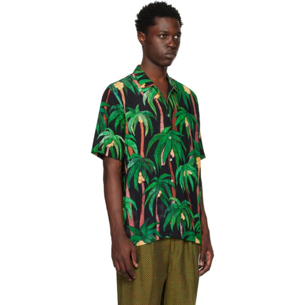  엔드리스 조이 Endless Joy Green & Black Palma Shirt 231500M192012