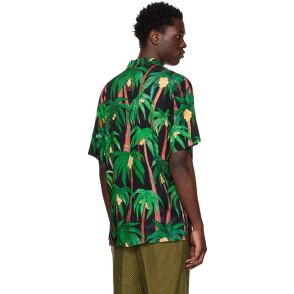  엔드리스 조이 Endless Joy Green & Black Palma Shirt 231500M192012