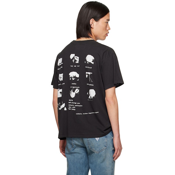  Enfants Riches Deprimes Black Cellophane T-Shirt 241889M213010