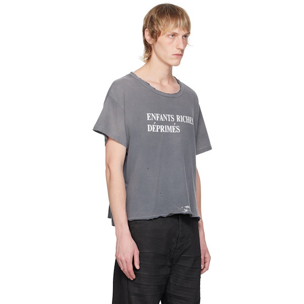  Enfants Riches Deprimes Gray Classic T-Shirt 241889M213001