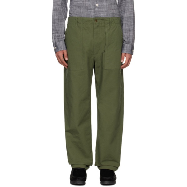  엔지니어드가먼츠 Engineered Garments Khaki Drawstring Trousers 241175M191019