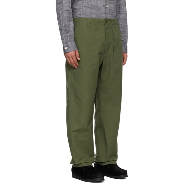  엔지니어드가먼츠 Engineered Garments Khaki Drawstring Trousers 241175M191019