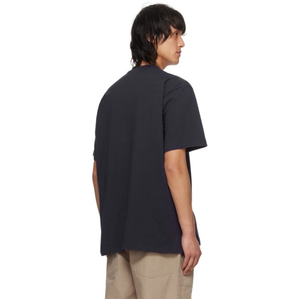  엔지니어드가먼츠 Engineered Garments Navy Ravenswood T-Shirt 241175M213002