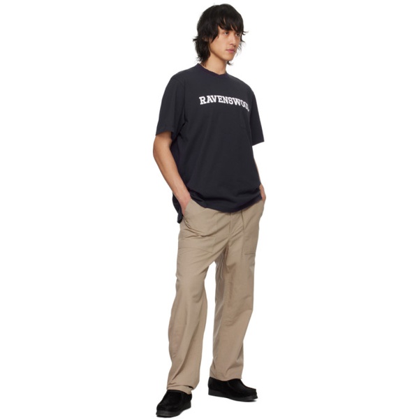  엔지니어드가먼츠 Engineered Garments Navy Ravenswood T-Shirt 241175M213002