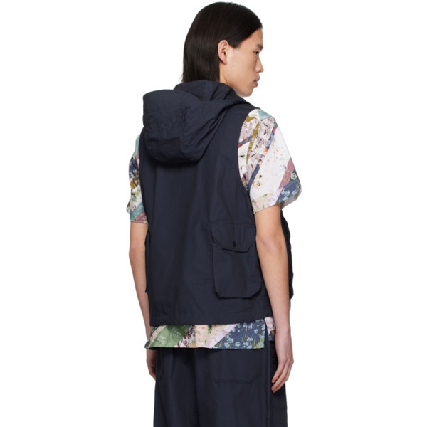 엔지니어드가먼츠 Engineered Garments Navy Hooded Vest 241175M185006