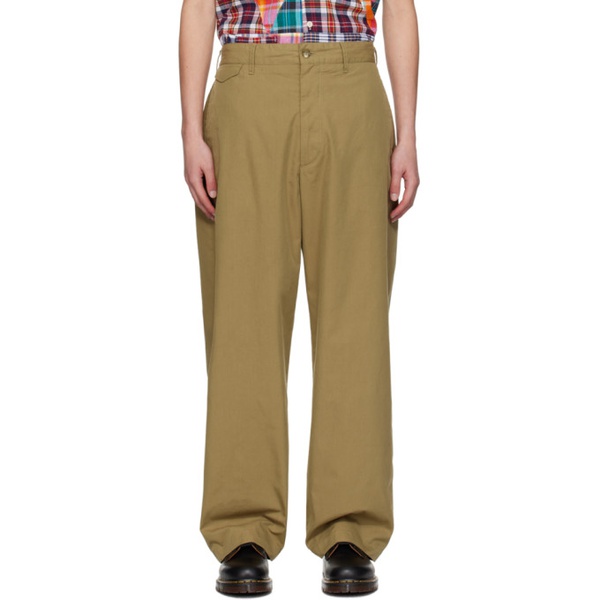  엔지니어드가먼츠 Engineered Garments Khaki Officer Trousers 241175M191031