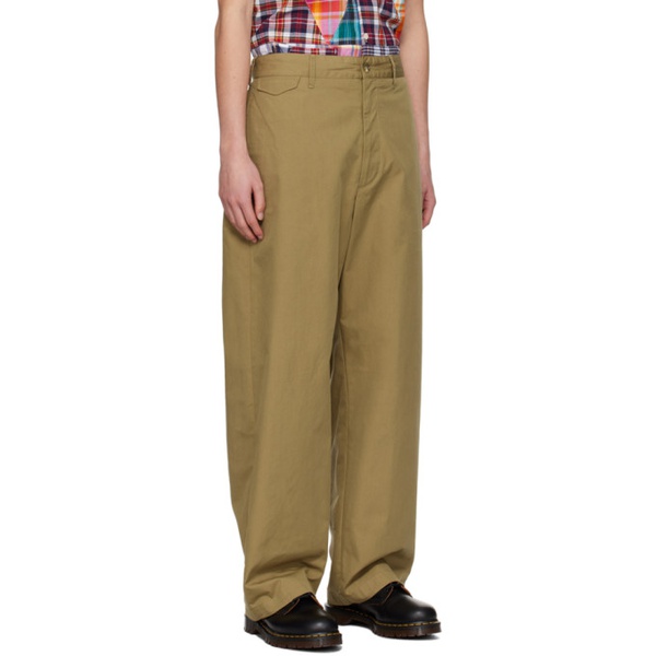  엔지니어드가먼츠 Engineered Garments Khaki Officer Trousers 241175M191031