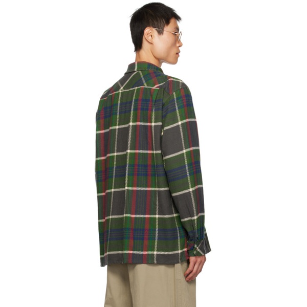  엔지니어드가먼츠 Engineered Garments Green Check Shirt 232175M192011