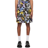 에르뎀 Erdem Black Bermuda Shorts 231641M193000