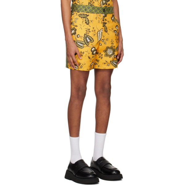  에르뎀 Erdem Yellow Lucas Shorts 231641M193001