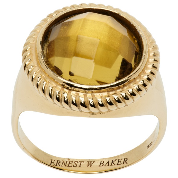  어니스트 더블유 베이커 Ernest W. Baker Gold Gemstone Ring 232600M147008