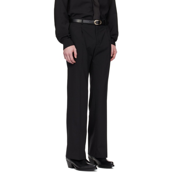  어니스트 더블유 베이커 Ernest W. Baker Black Pleated Trousers 241600M191011