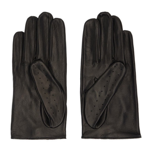  어니스트 더블유 베이커 Ernest W. Baker Black & White Floral Leather Gloves 241600M135002