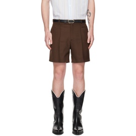 어니스트 더블유 베이커 Ernest W. Baker Brown Tailored Shorts 231600M193020