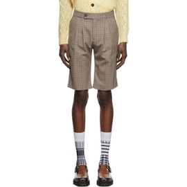 어니스트 더블유 베이커 Ernest W. Baker Brown Check Shorts 221600M193006