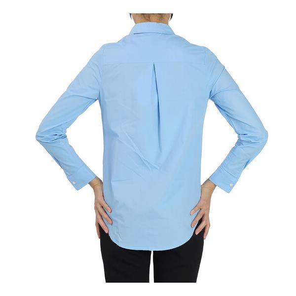  Essentiel Antwerp Essentiel Ladies Light Blue Paksoi Long Sleeved Shirt PAKSOI-LS SHIRT-AIR Blue