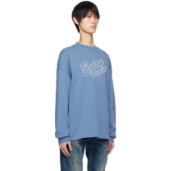  Evisu Blue Print Sweatshirt 232063M204000