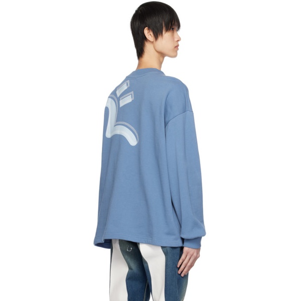  Evisu Blue Print Sweatshirt 232063M204000