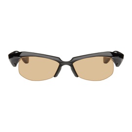 FACTORY900 SSENSE Exclusive Black FA-208 Sunglasses 241196M134006