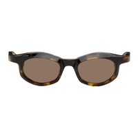 FACTORY900 SSENSE Exclusive Brown RF-043 Sunglasses 241196M134013