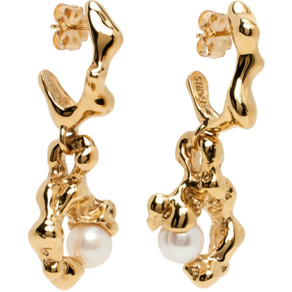  FARIS Gold Fellini Drop Earrings 241069F022003