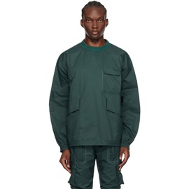 F/CE. Green Drawstring Sweatshirt 241647M204000