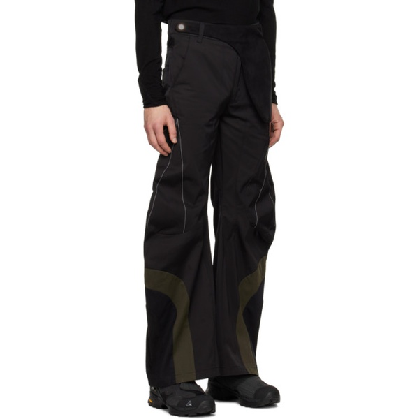  FFFPOSTALSERVICE Black Articulated Waistbag V1 Trousers 241081M191007