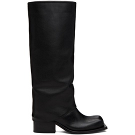 FIDAN NOVRUZOVA Black Havva Chunky Heel Trouser Boots 232953F115003