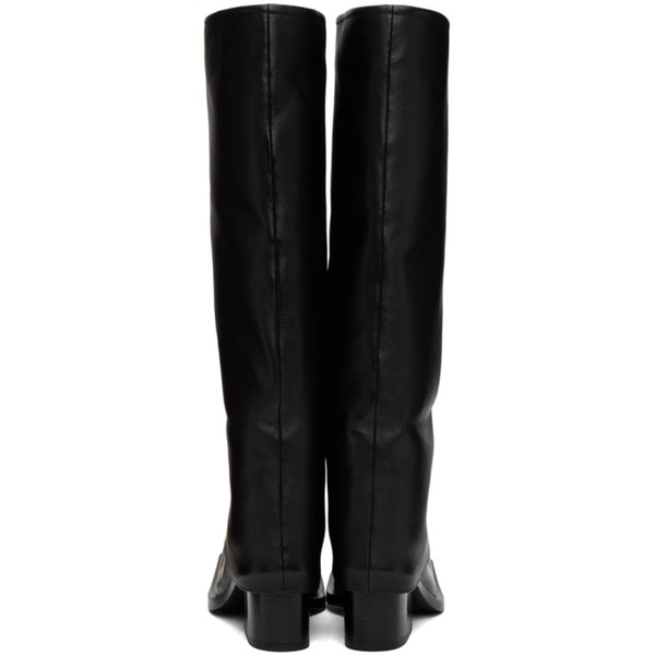  FIDAN NOVRUZOVA Black Havva Chunky Heel Trouser Boots 232953F115003