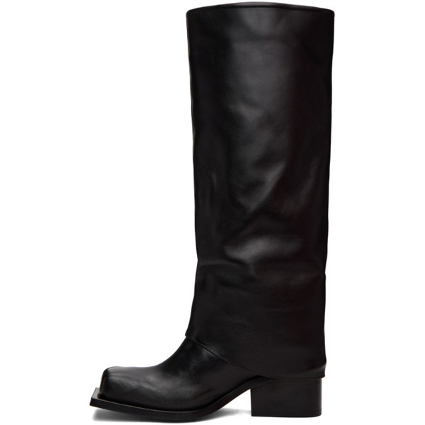  FIDAN NOVRUZOVA Black Havva Chunky Heel Trouser Boots 232953F115003