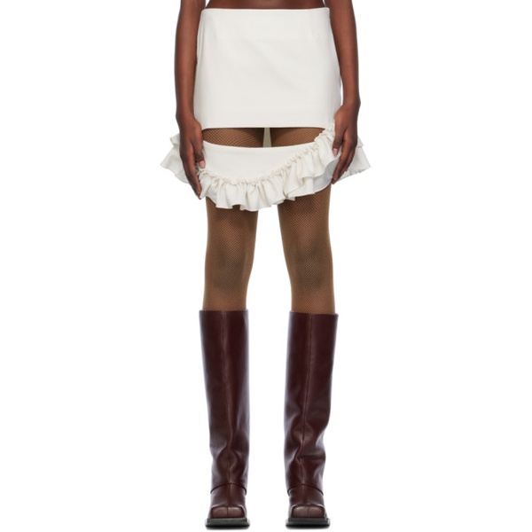  FIDAN NOVRUZOVA 오프화이트 Off-White Maya Miniskirt 232953F090001