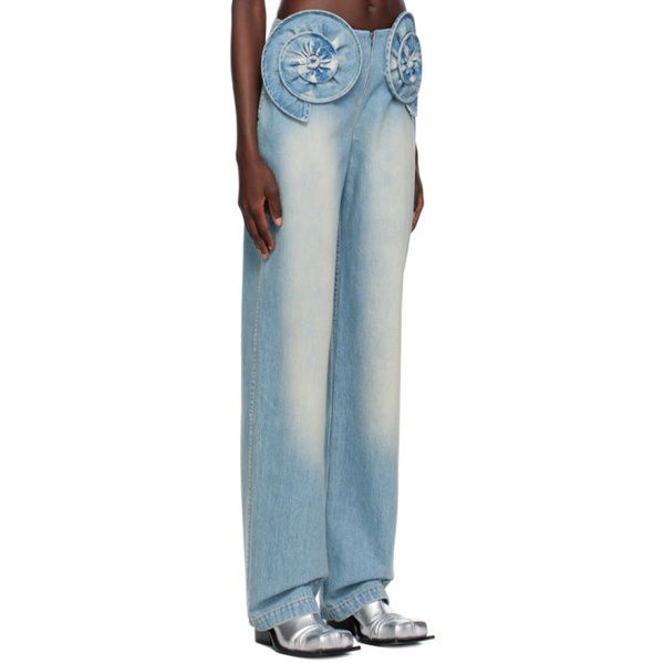  FIDAN NOVRUZOVA SSENSE Exclusive Blue Jeans 231953F069000