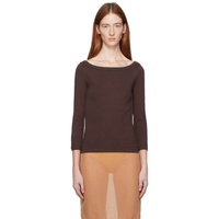 FLORE FLORE Brown Steffi Long Sleeve T-Shirt 241924F110018