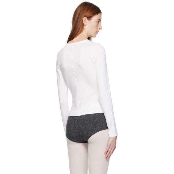  FLORE FLORE White Max Long Sleeve T-Shirt 241924F110009