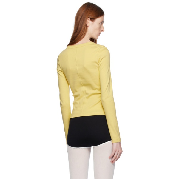  FLORE FLORE Yellow Max Long Sleeve T-Shirt 241924F110020