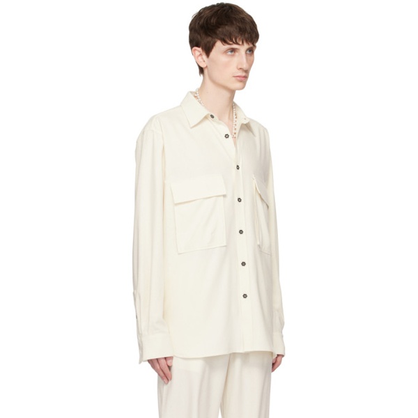 FORMA 오프화이트 Off-White Pocket Shirt 241195M192053