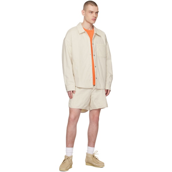  FRAME 오프화이트 Off-White Padded Shorts 231455M193011