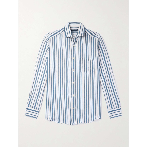  FRESCOBOL CARIOCA Emilio Striped Linen Shirt 1647597318771036