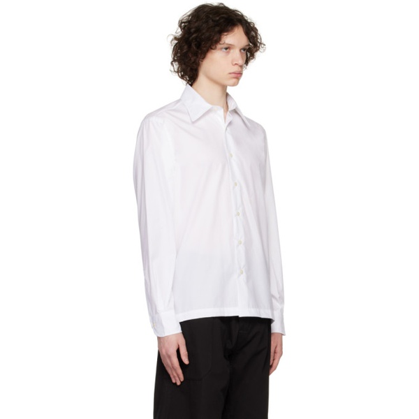 Factors White Sea Island Long Sleeve Shirt 231041M192008
