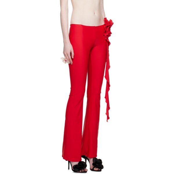  FanciClub Red The Gun Trousers 241730F087003