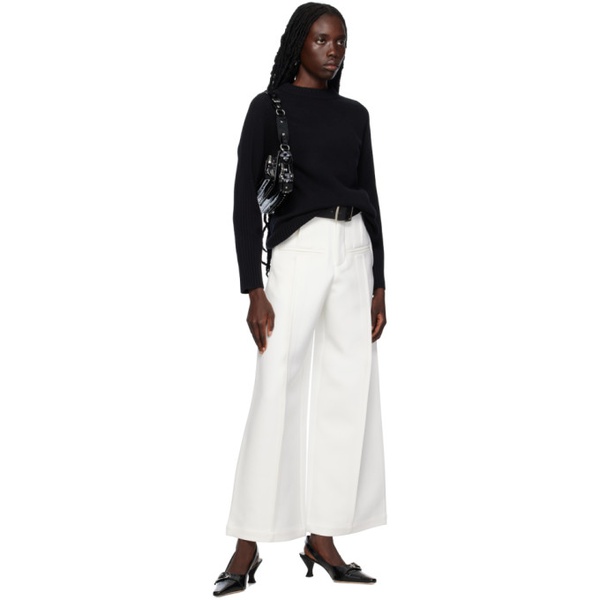  Fax Copy Express SSENSE Exclusive White Trousers 232866F087002