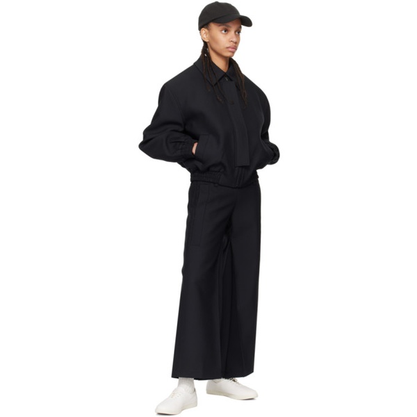  Fax Copy Express Black Low-Rise Trousers 242866F087004
