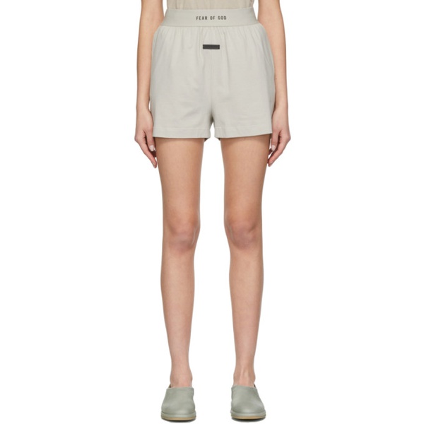  피어오브갓 Fear of God Beige Lounge Shorts 221782F088001