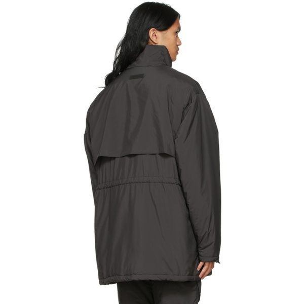  피어오브갓 Fear of God 에센셜 ESSENTIALS Black Polyester Jacket 221161M180011