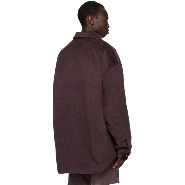 피어오브갓 Fear of God 에센셜 ESSENTIALS Purple Shirttail Jacket 231161M180005