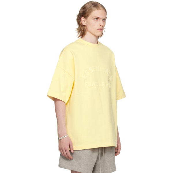  피어오브갓 Fear of God 에센셜 ESSENTIALS Yellow Crewneck T-Shirt 241161M213044
