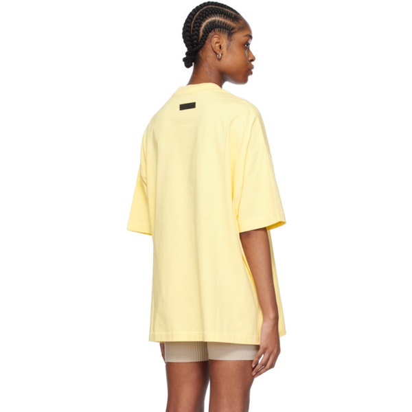  피어오브갓 Fear of God 에센셜 ESSENTIALS Yellow Crewneck T-Shirt 241161F110030