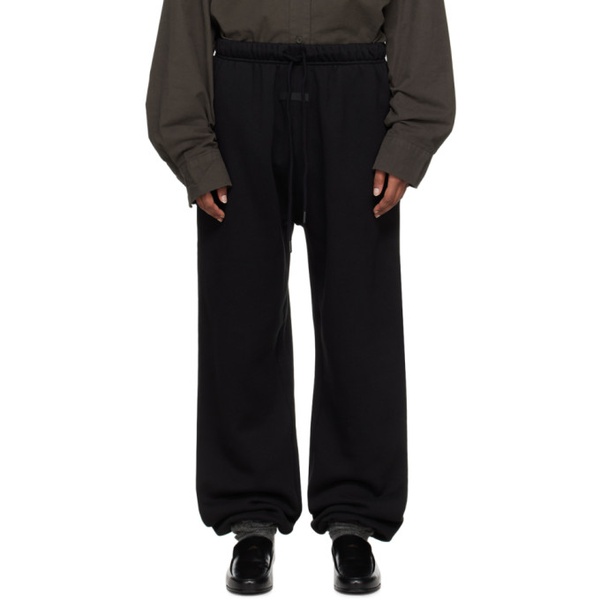  피어오브갓 Fear of God 에센셜 ESSENTIALS Black Relaxed Sweatpants 241161F086002