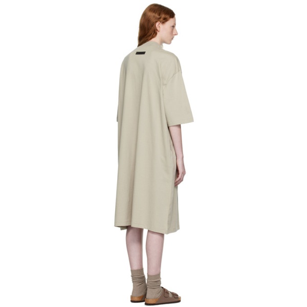  피어오브갓 Fear of God 에센셜 ESSENTIALS Gray Short Sleeve Midi Dress 222161F052005